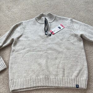 Rainforest 1/4 zip wool blend sweater